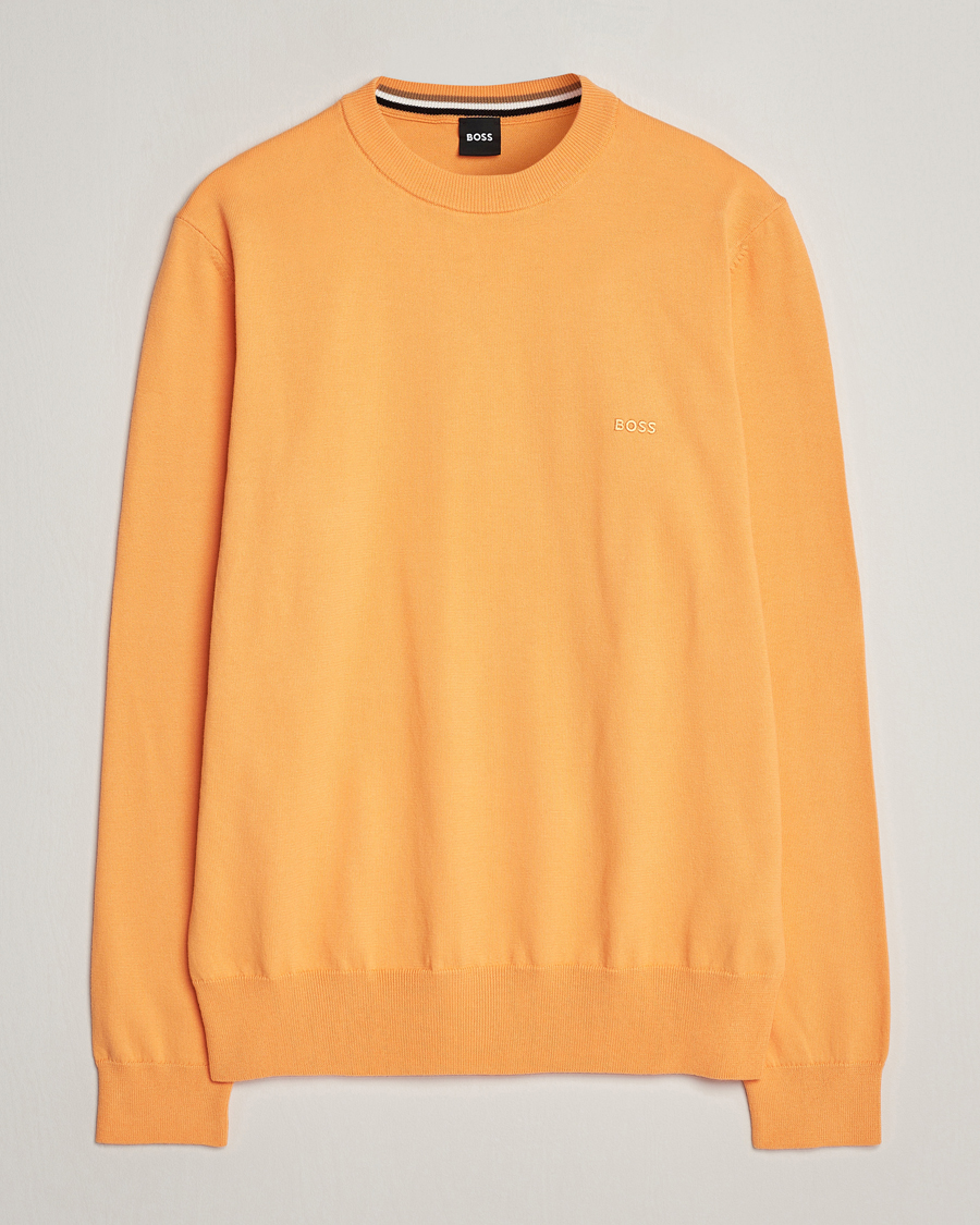 Hombres | Jerséis y prendas de punto | BOSS BLACK | Pacas Crew Neck Pullover Medium Orange