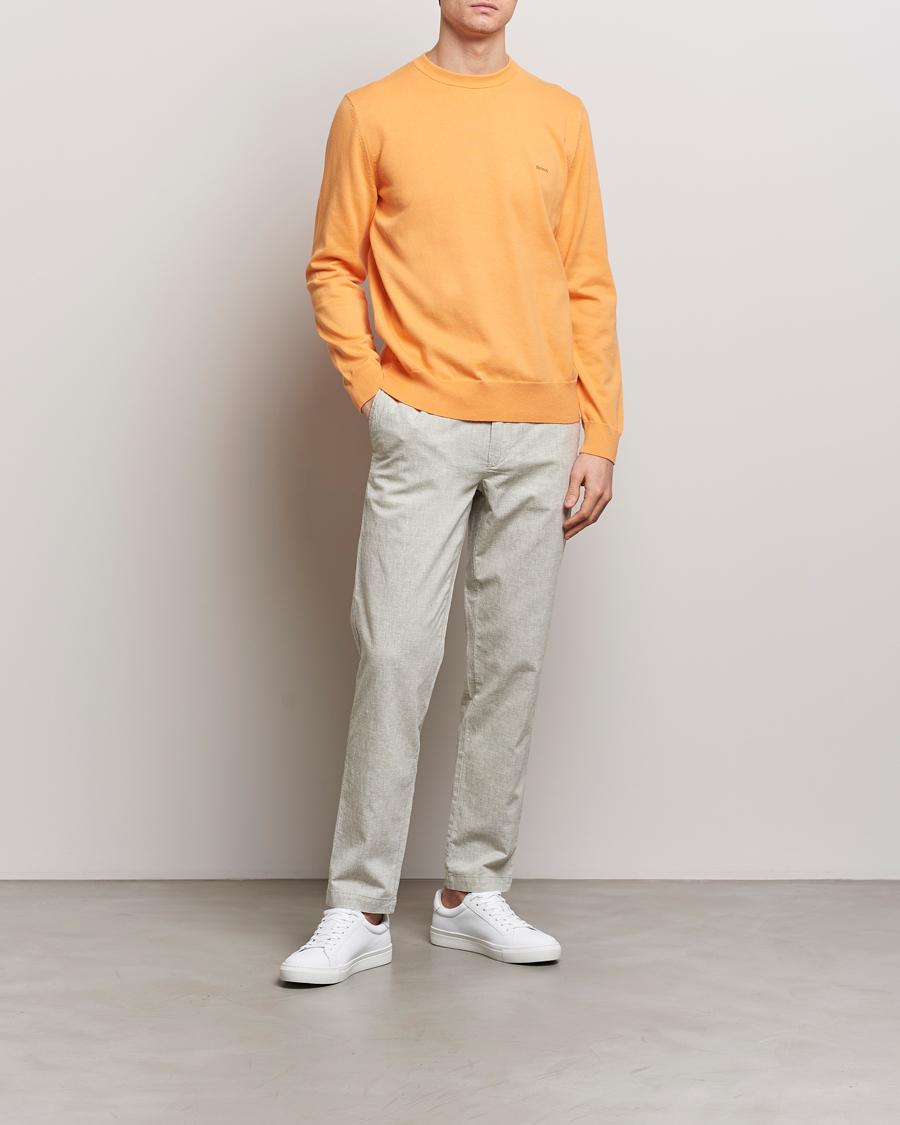 Hombres | Jerséis y prendas de punto | BOSS BLACK | Pacas Crew Neck Pullover Medium Orange