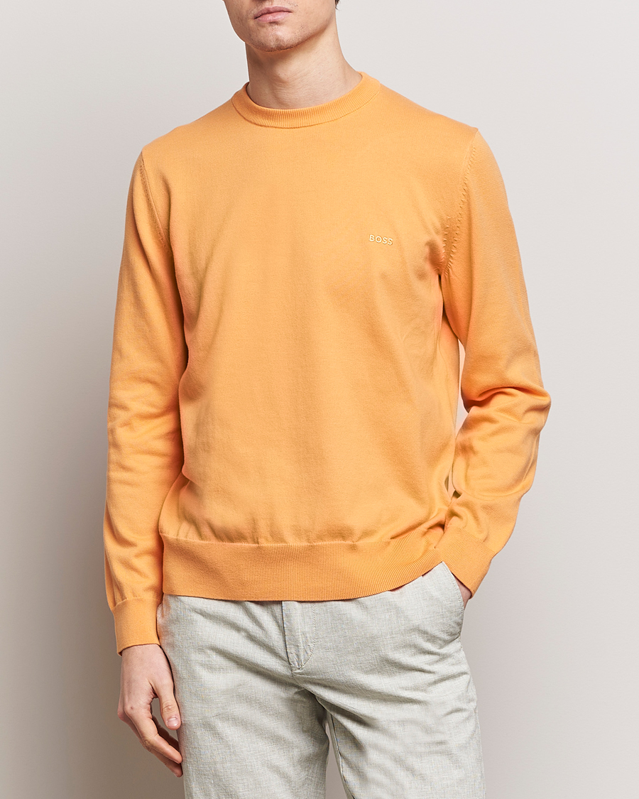 Hombres | Jerséis y prendas de punto | BOSS BLACK | Pacas Crew Neck Pullover Medium Orange
