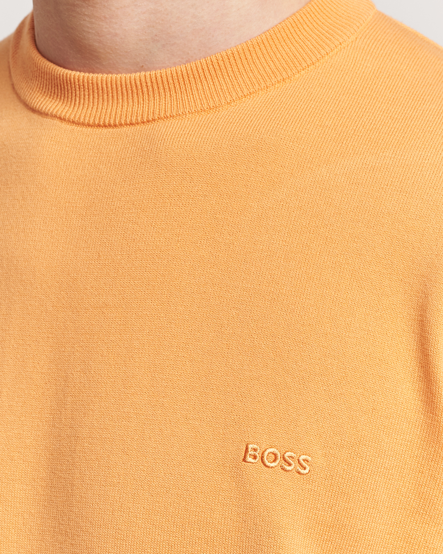 Hombres | Jerséis y prendas de punto | BOSS BLACK | Pacas Crew Neck Pullover Medium Orange