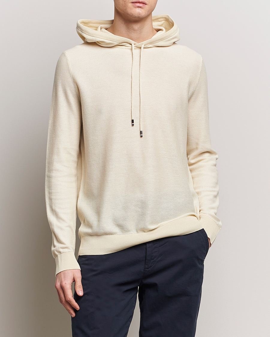 Hombres | Jerséis y prendas de punto | BOSS BLACK | Trapani Hoodie Open White