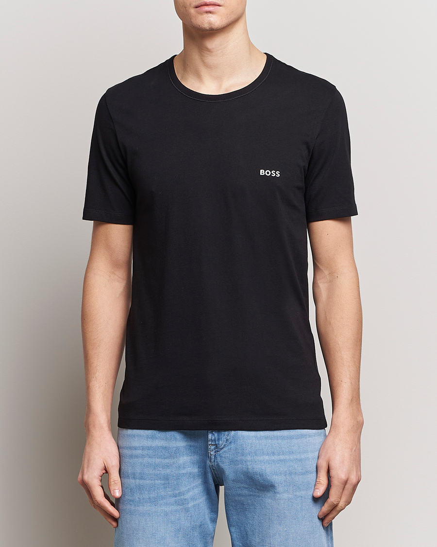 Hombres | Camisetas | BOSS BLACK | 3-Pack Crew Neck T-Shirt Black/White/Red