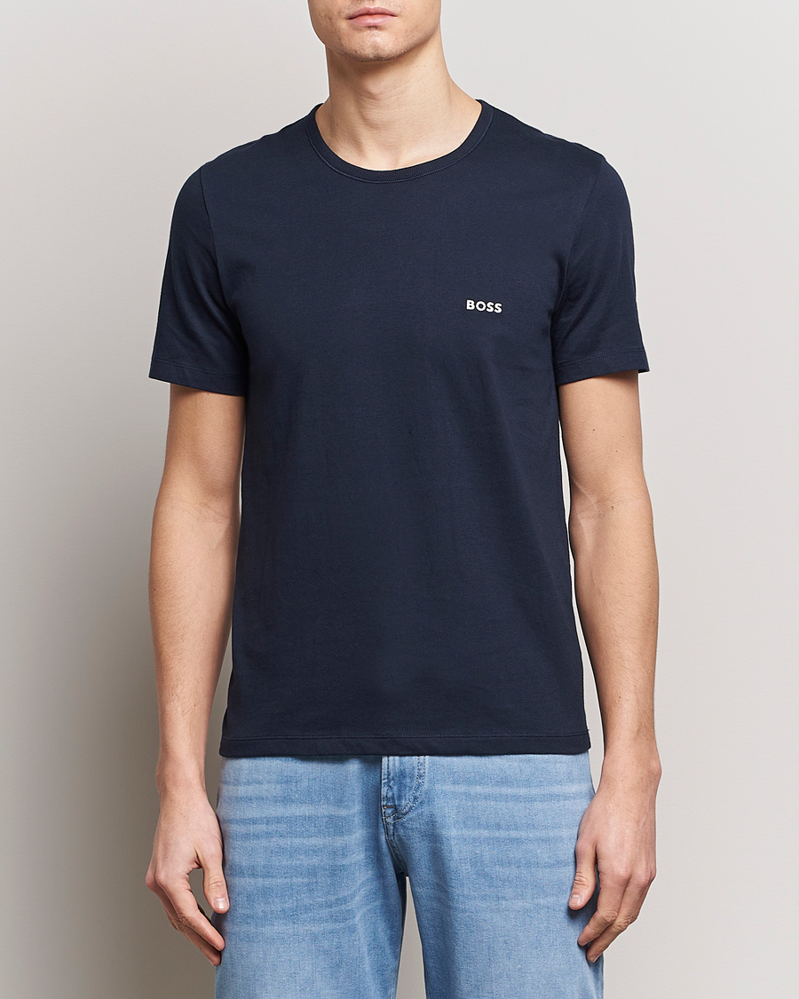Hombres | Camisetas | BOSS BLACK | 3-Pack Crew Neck T-Shirt Blue