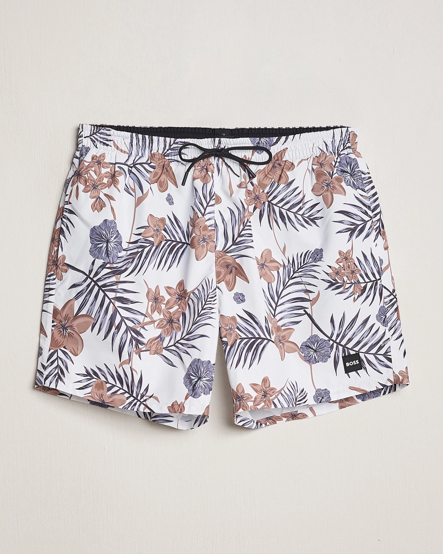 Hombres | Bañadores | BOSS BLACK | Piranha Swimshorts White