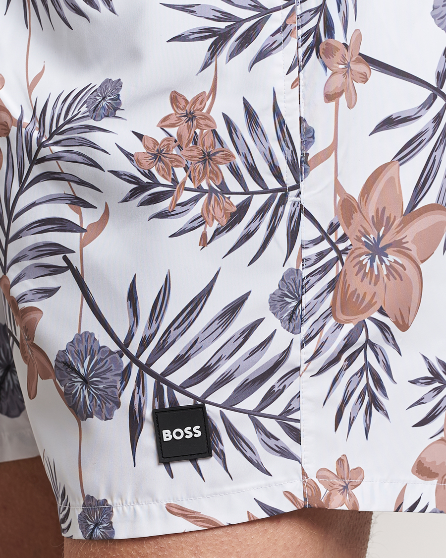 Hombres | Bañadores | BOSS BLACK | Piranha Swimshorts White