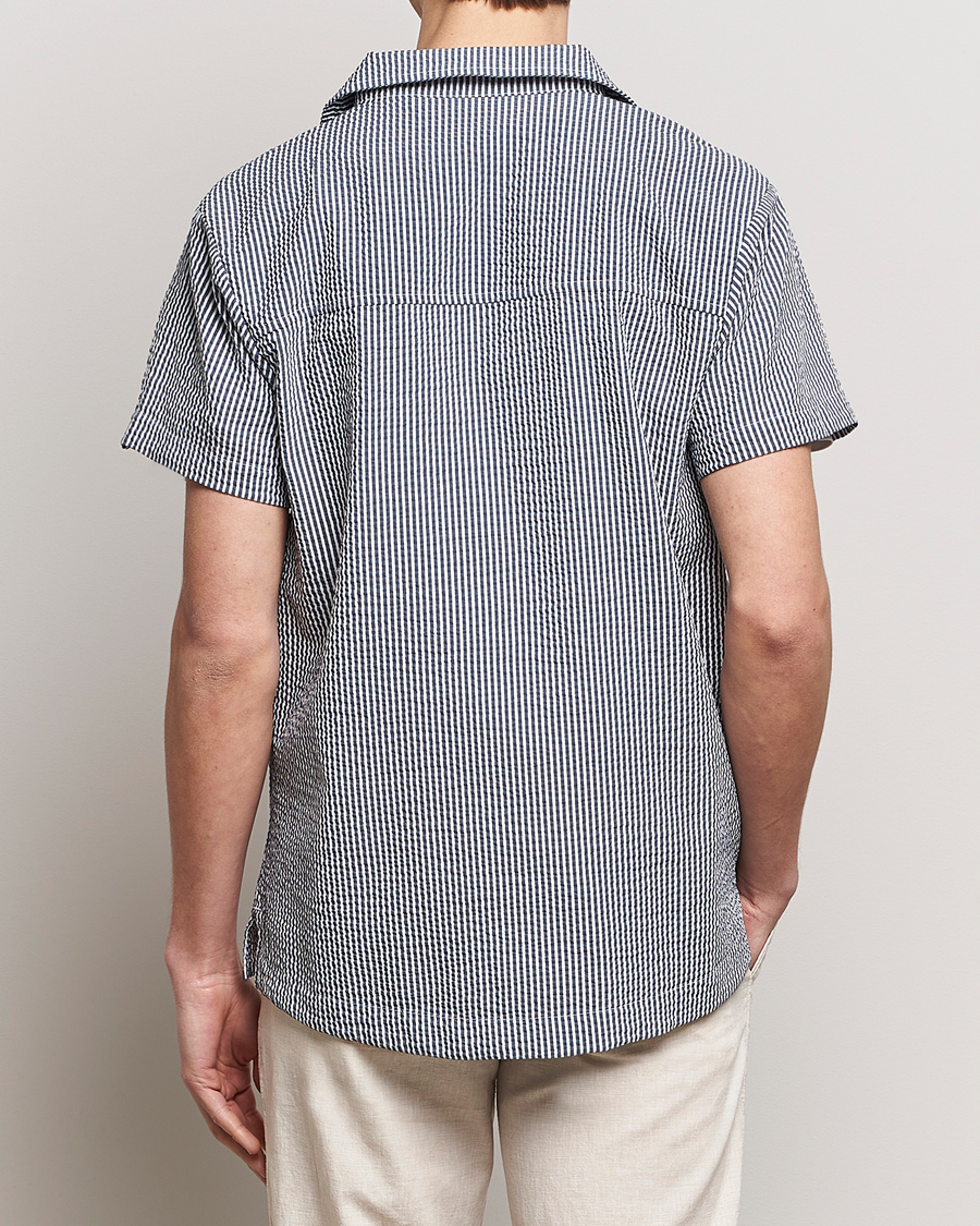 Hombres | Camisas | BOSS BLACK | Short Sleeve Open Collar Shirt Navy