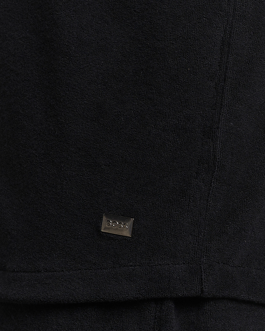Hombres | Camisas | BOSS BLACK | Short Sleeve Terry Shirt Black