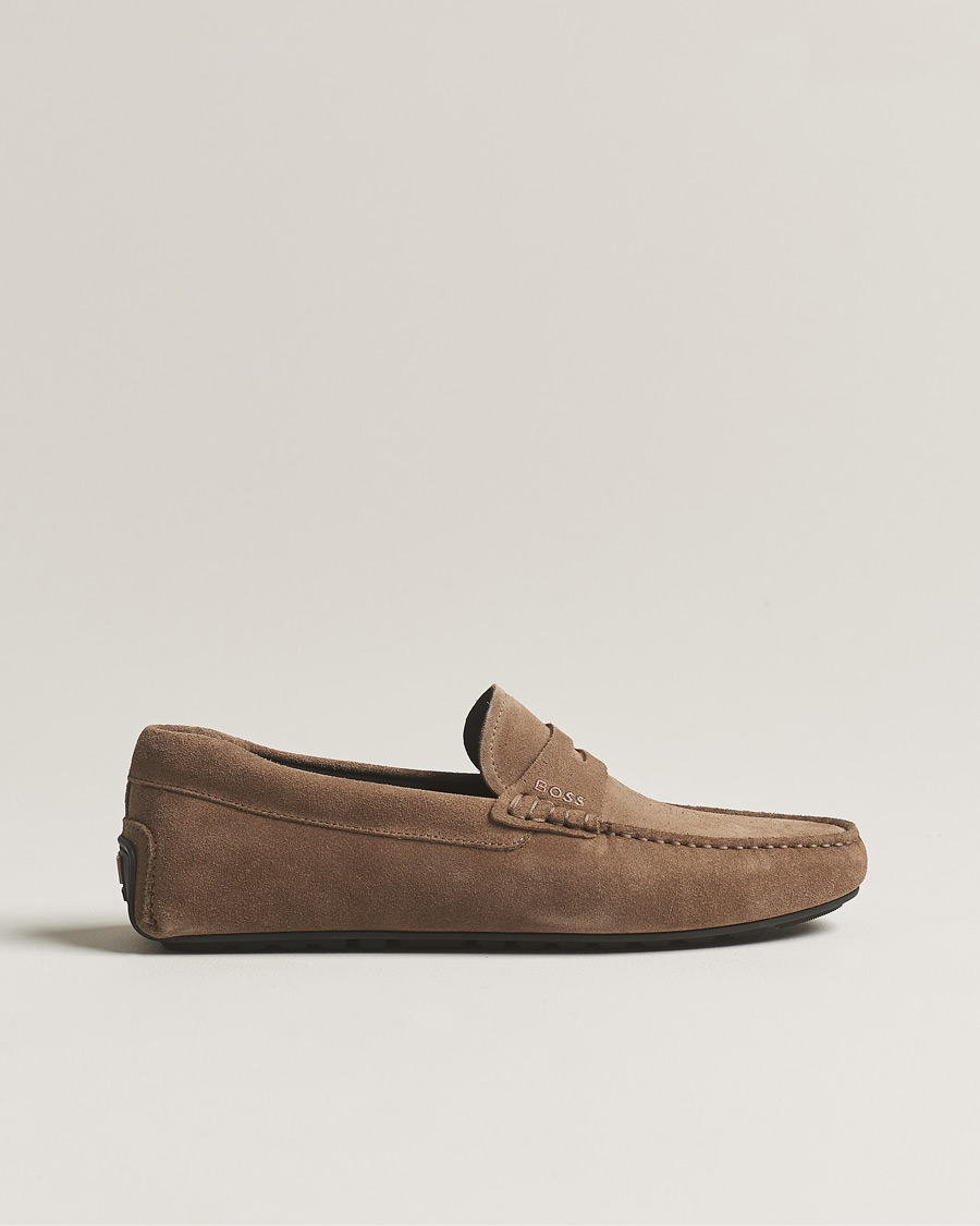 Hombres | BOSS BLACK Noel Car Shoe Suede Medium Beige | BOSS BLACK | Noel Car Shoe Suede Medium Beige