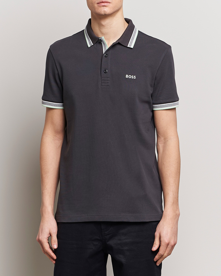 Hombres |  | BOSS GREEN | Paddy Jersey Polo Charcoal