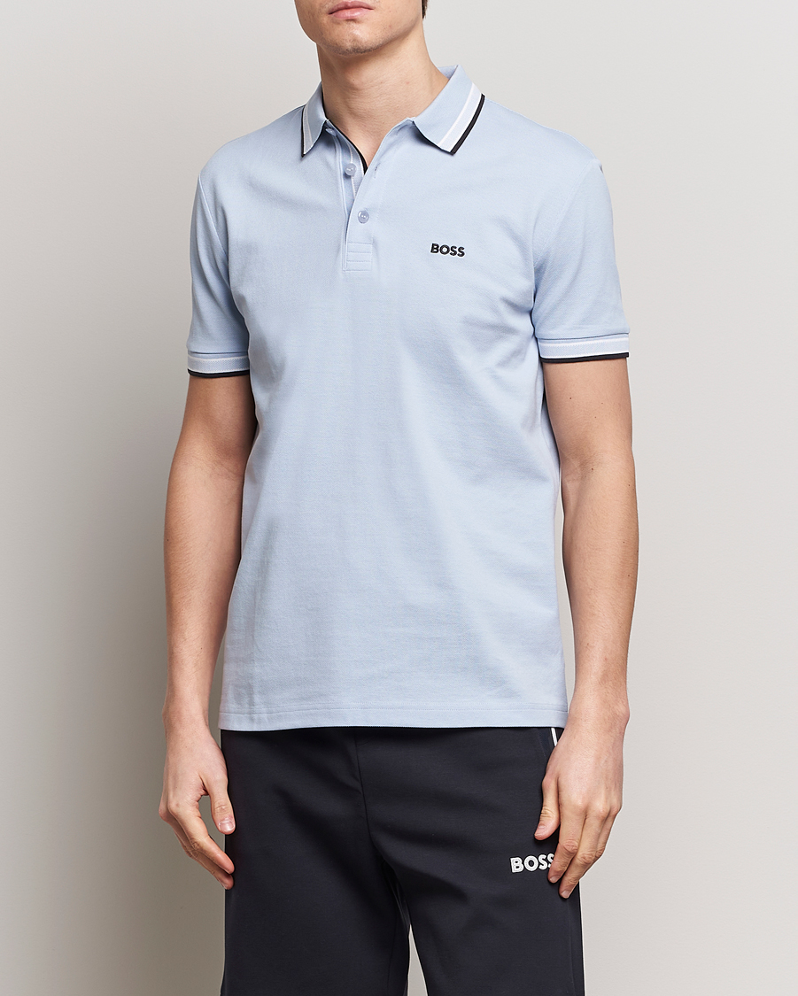 Hombres | Novedades | BOSS GREEN | Paddy Jersey Polo Light Blue