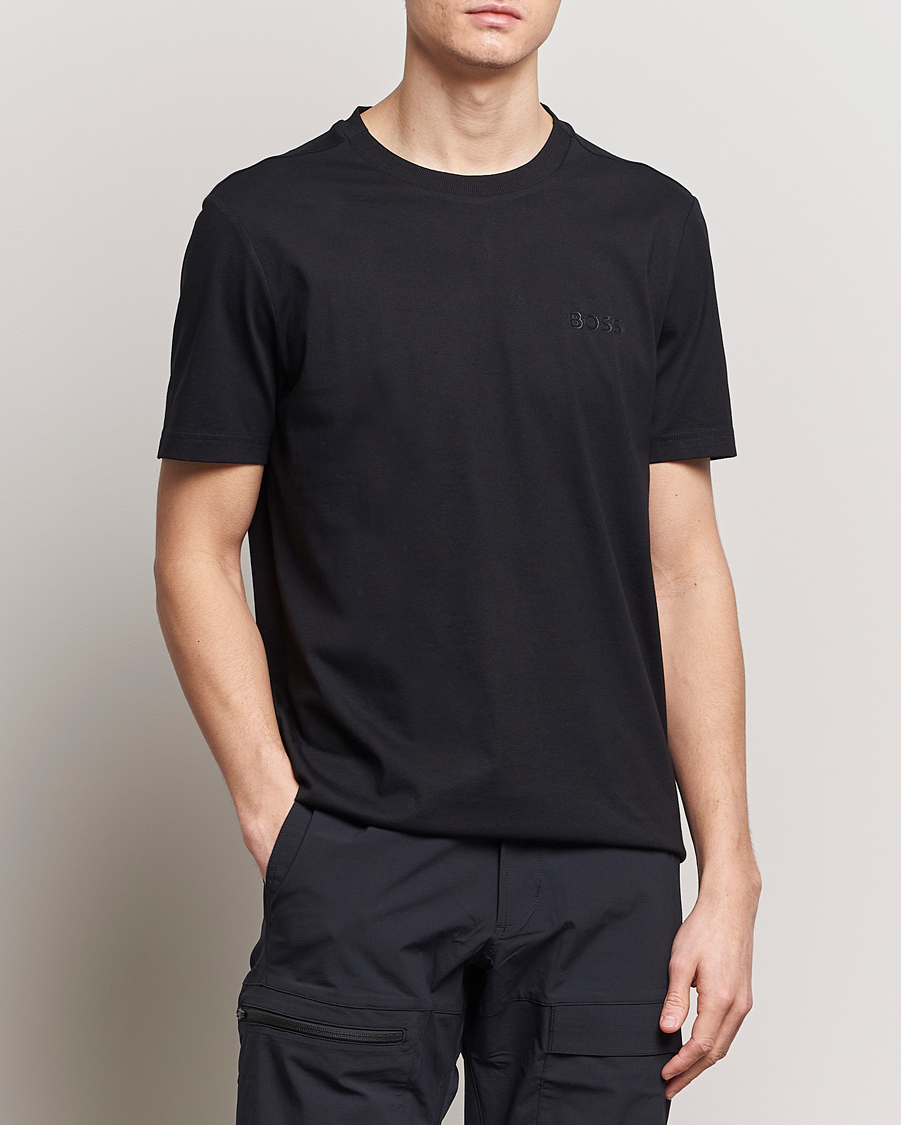 Hombres | Camisetas negras | BOSS GREEN | Crew Neck T-Shirt Black
