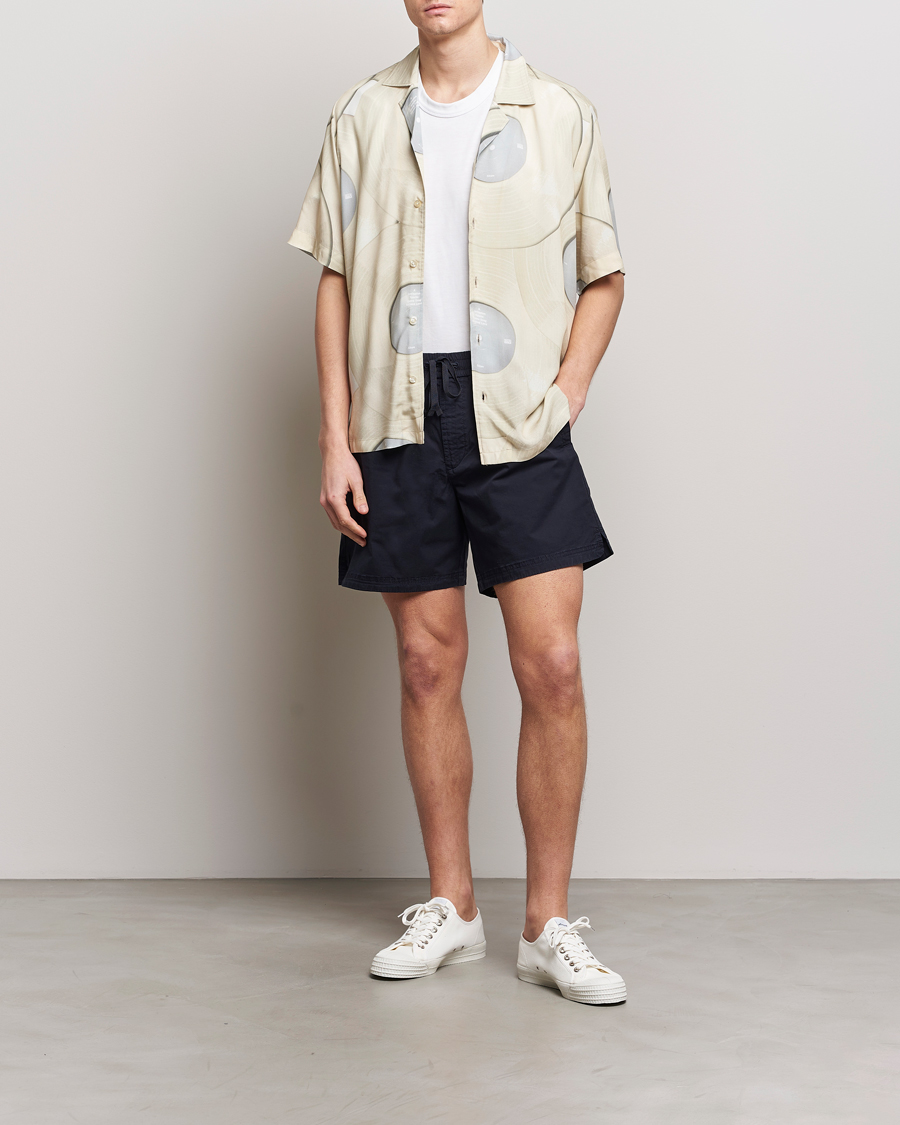 Hombres | Camisas | BOSS ORANGE | Rayer Short Sleeve Printed Shirt Light Beige
