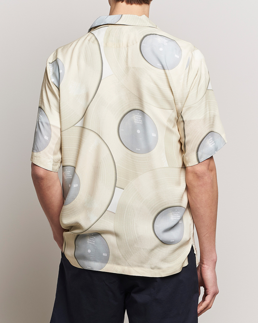 Hombres | Camisas | BOSS ORANGE | Rayer Short Sleeve Printed Shirt Light Beige