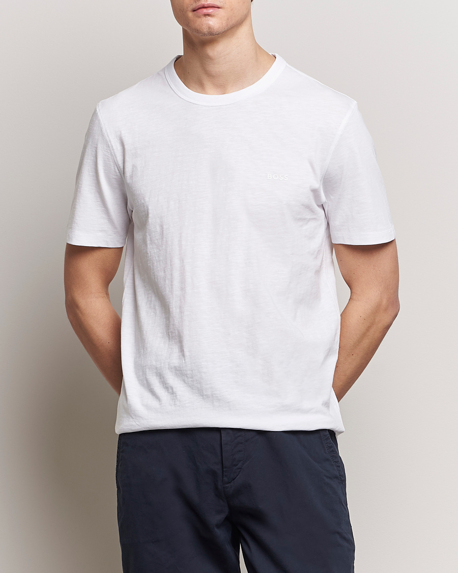 Hombres | Camisetas de manga corta | BOSS ORANGE | Tegood Crew Neck T-Shirt White
