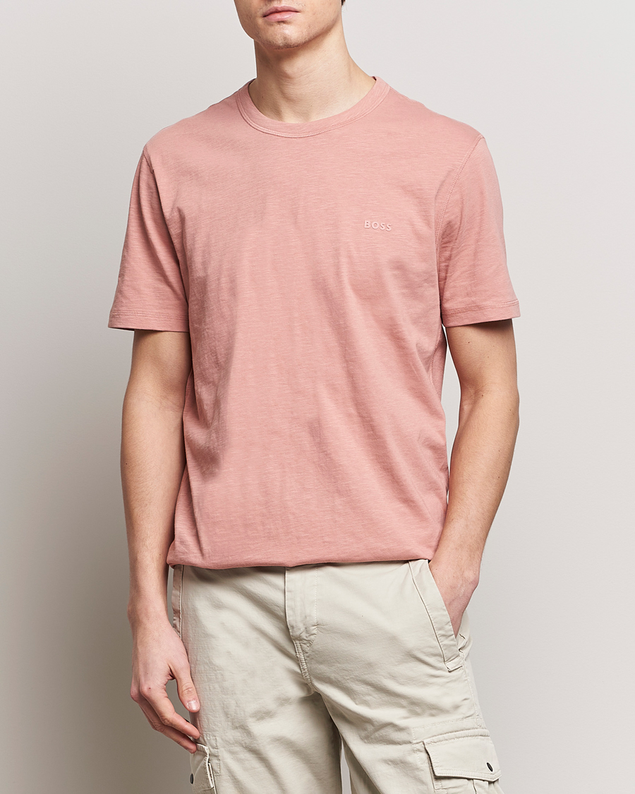 Hombres | Camisetas | BOSS ORANGE | Tegood Crew Neck T-Shirt Open Pink