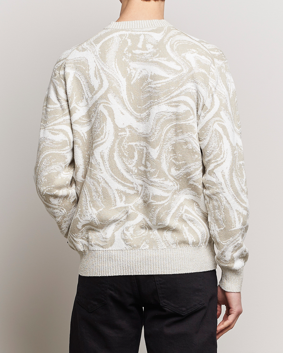 Hombres | Jerséis y prendas de punto | BOSS ORANGE | Kliam Printed Sweatshirt Light Beige