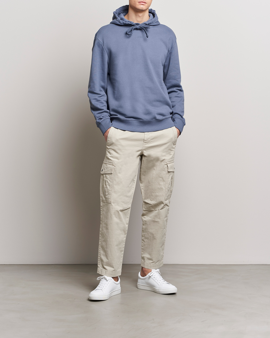 Hombres | Jerséis y prendas de punto | HUGO | Dapo Hoodie Open Blue