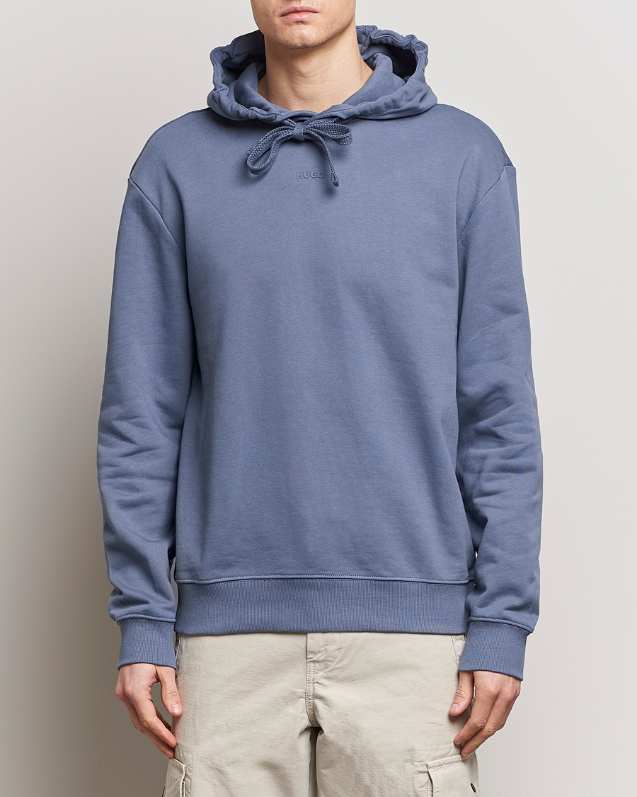 Hombres | Jerséis y prendas de punto | HUGO | Dapo Hoodie Open Blue
