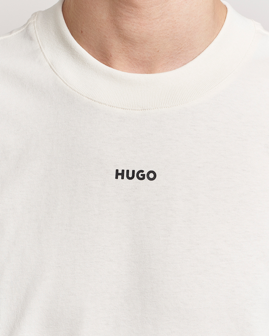 Hombres | Camisetas | HUGO | Dapolino Crew Neck T-Shirt Open White