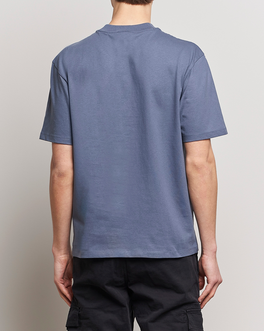 Hombres | Camisetas | HUGO | Dapolino Crew Neck T-Shirt Open Blue