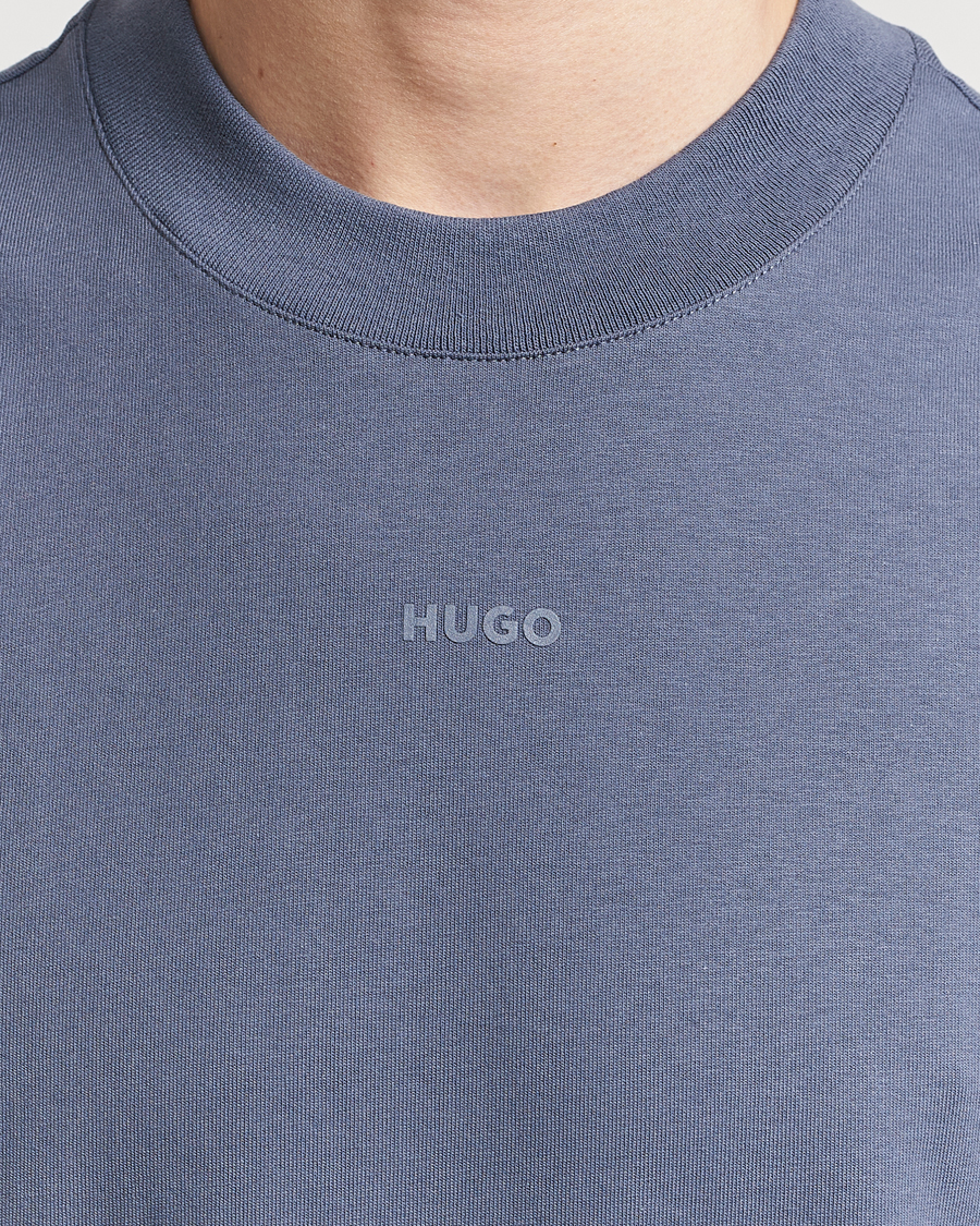 Hombres | Camisetas | HUGO | Dapolino Crew Neck T-Shirt Open Blue