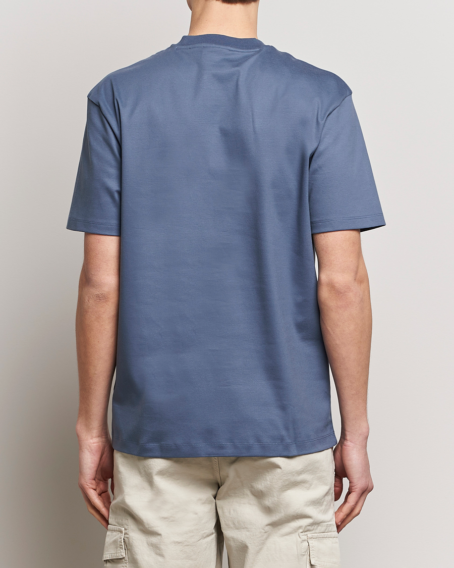 Hombres | Camisetas | HUGO | Dalile Logo Crew Neck T-Shirt Open Blue