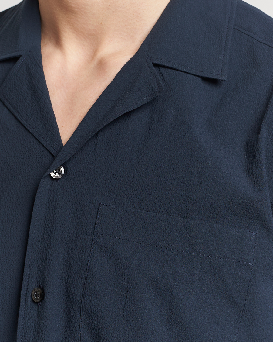 Hombres | Camisas | HUGO | Ellino Short Sleeve Shirt Dark Blue