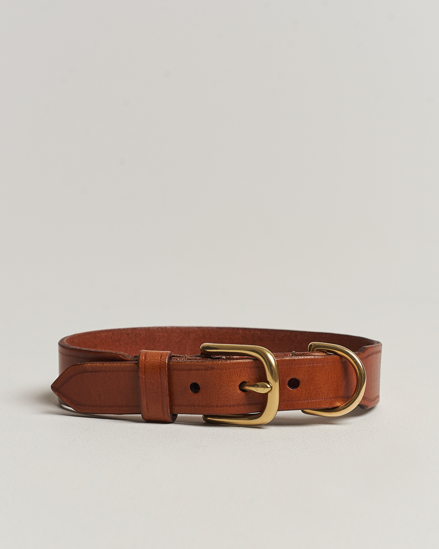 Hombres | Accesorios para perros | Tärnsjö Garveri | Leather Dog Collar Light Brown