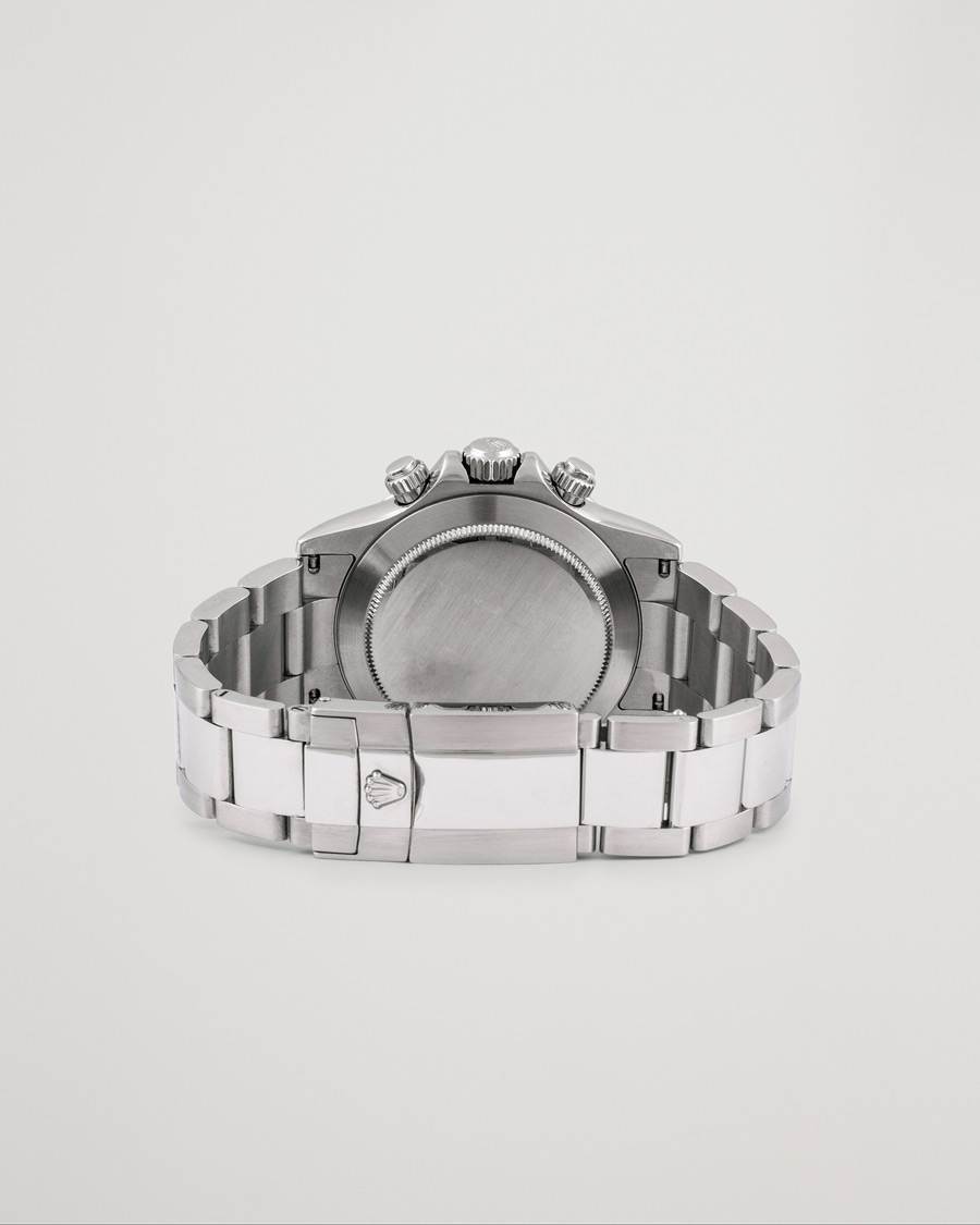 Hombres | Rolex Pre-Owned Daytona Black dial Steel 116520 Silver | Rolex Pre-Owned | Daytona Black dial Steel 116520 Silver