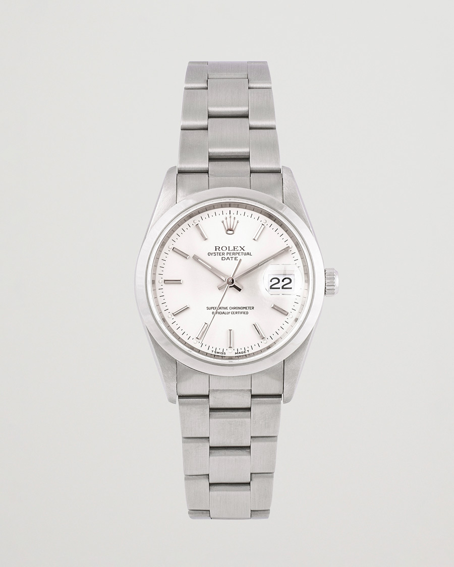 Hombres | Rolex Pre-Owned Date 15200 Oyster Perpetual Silver | Rolex Pre-Owned | Date 15200 Oyster Perpetual Silver