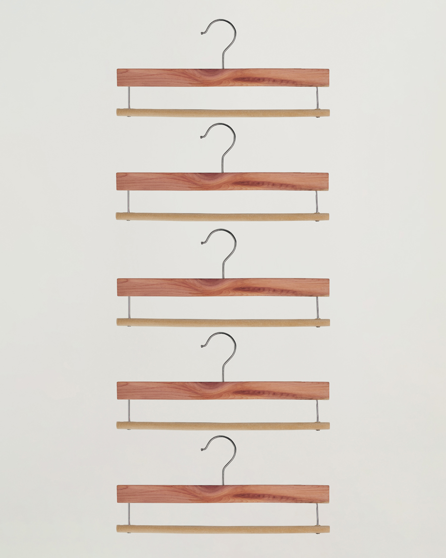 Hombres | Exclusivas de Care of Carl | Care with Carl | 5-Pack Cedar Wood Trouser Hangers