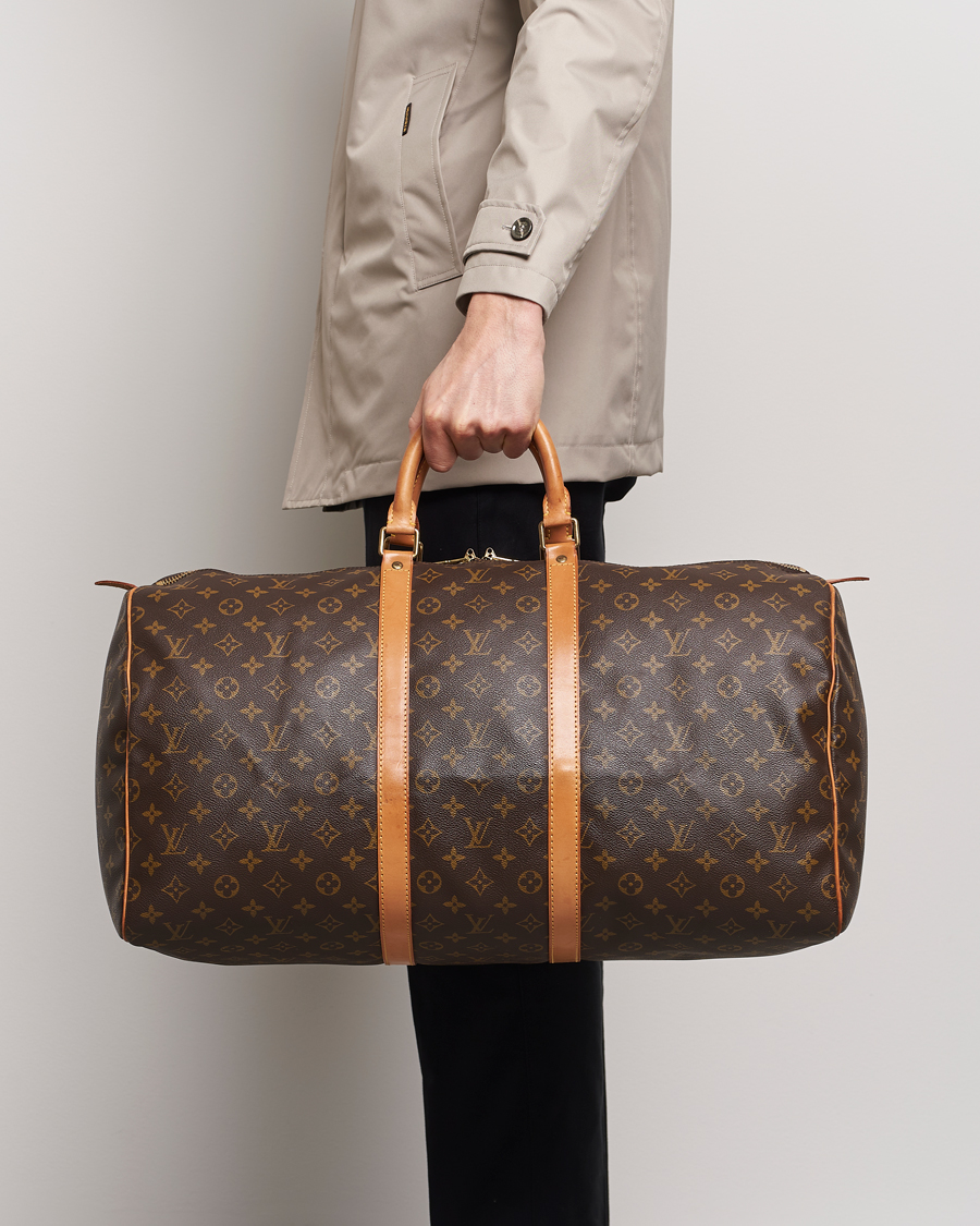 Hombres | Louis Vuitton Pre-Owned Keepall 55 Bag Monogram | Louis Vuitton Pre-Owned | Keepall 55 Bag Monogram