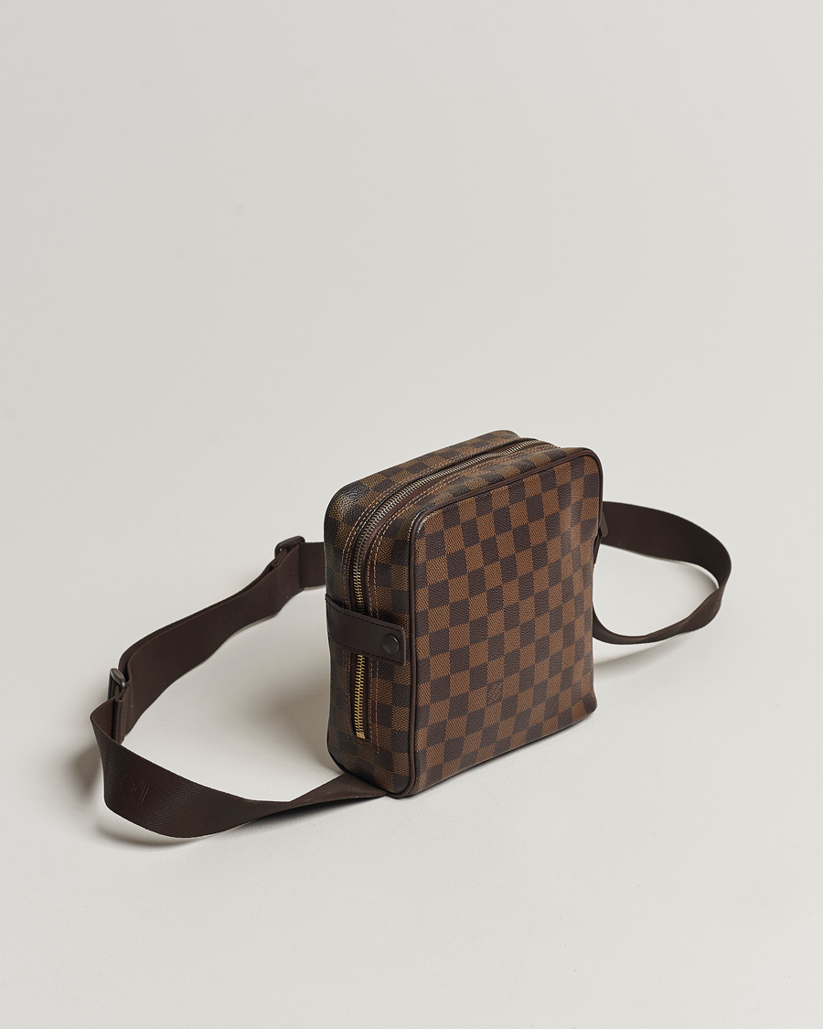 Hombres | Louis Vuitton Pre-Owned Olaf Shoulder Bag Damier Ebene | Louis Vuitton Pre-Owned | Olaf Shoulder Bag Damier Ebene