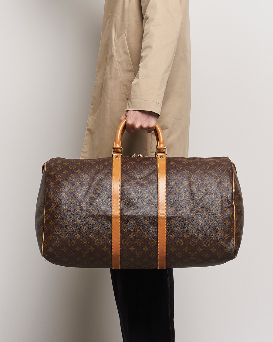 Hombres | Pre-owned Accesorios | Louis Vuitton Pre-Owned | Keepall 55 Bag Monogram 