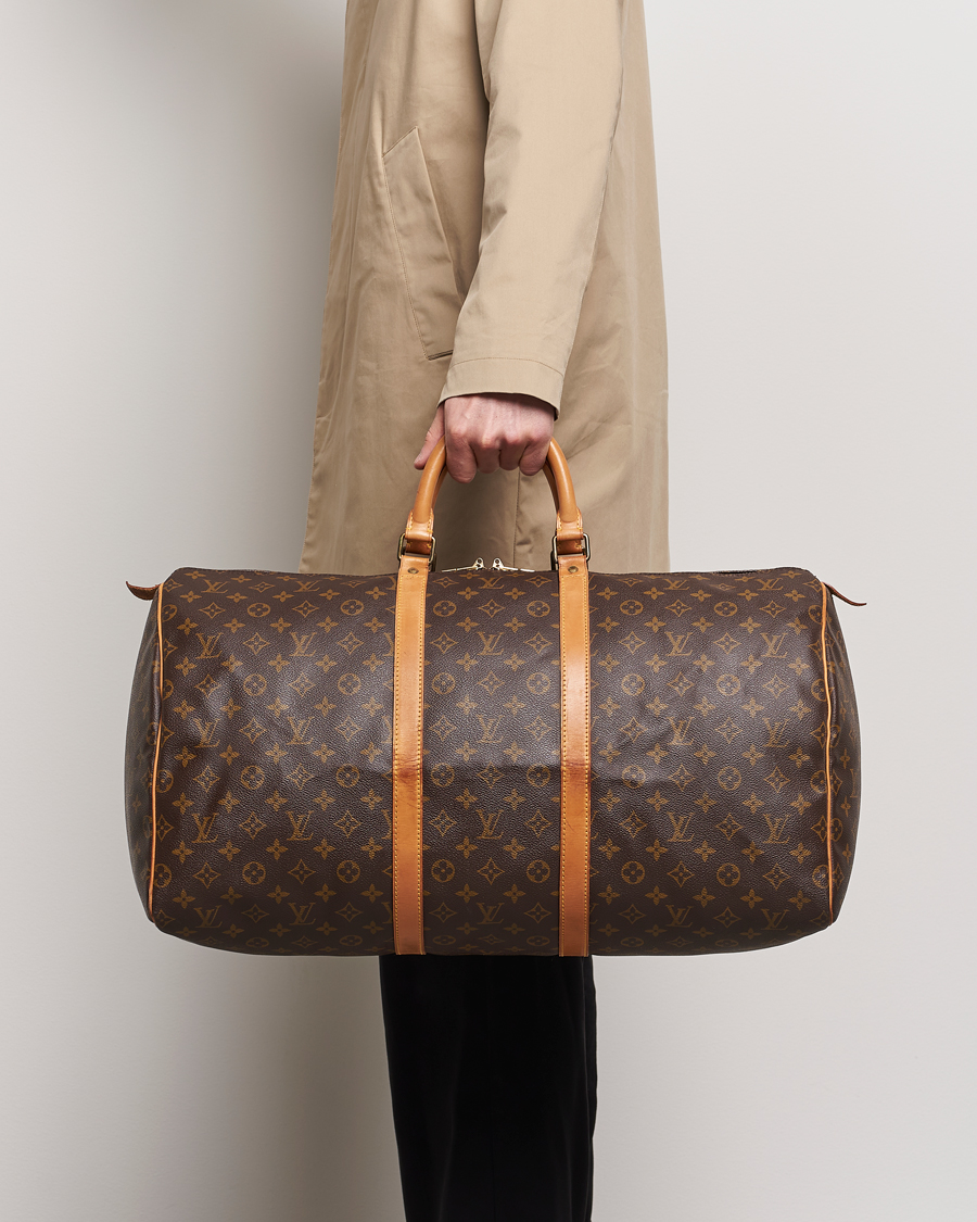 Hombres | Louis Vuitton Pre-Owned Keepall 55 Bag Monogram | Louis Vuitton Pre-Owned | Keepall 55 Bag Monogram