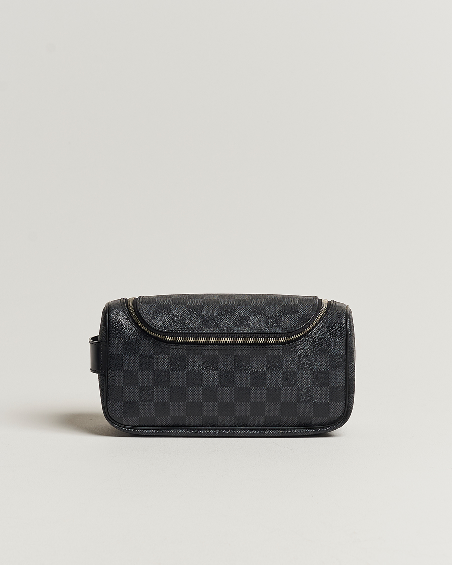 Hombres | Louis Vuitton Pre-Owned Toiletry Bag Damier Graphite | Louis Vuitton Pre-Owned | Toiletry Bag Damier Graphite