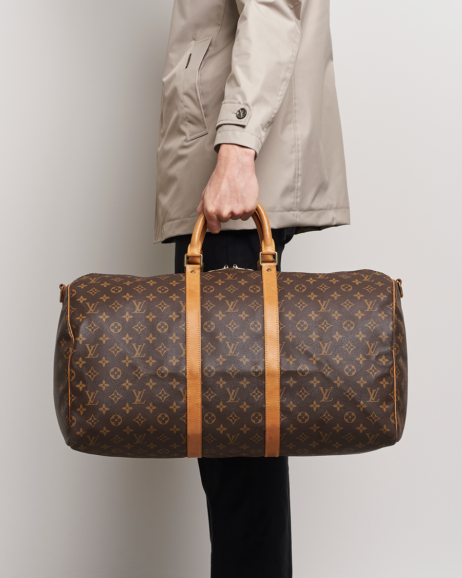 Hombres | Pre-Owned & Vintage Bags | Louis Vuitton Pre-Owned | Keepall Bandoulière 55 Monogram 