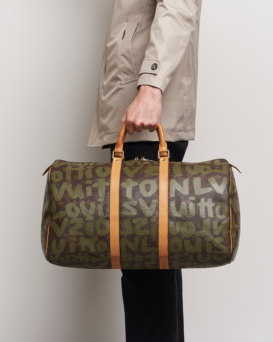 Hombres | Louis Vuitton Pre-Owned Keepall 50 Bag Graffiti  | Louis Vuitton Pre-Owned | Keepall 50 Bag Graffiti 