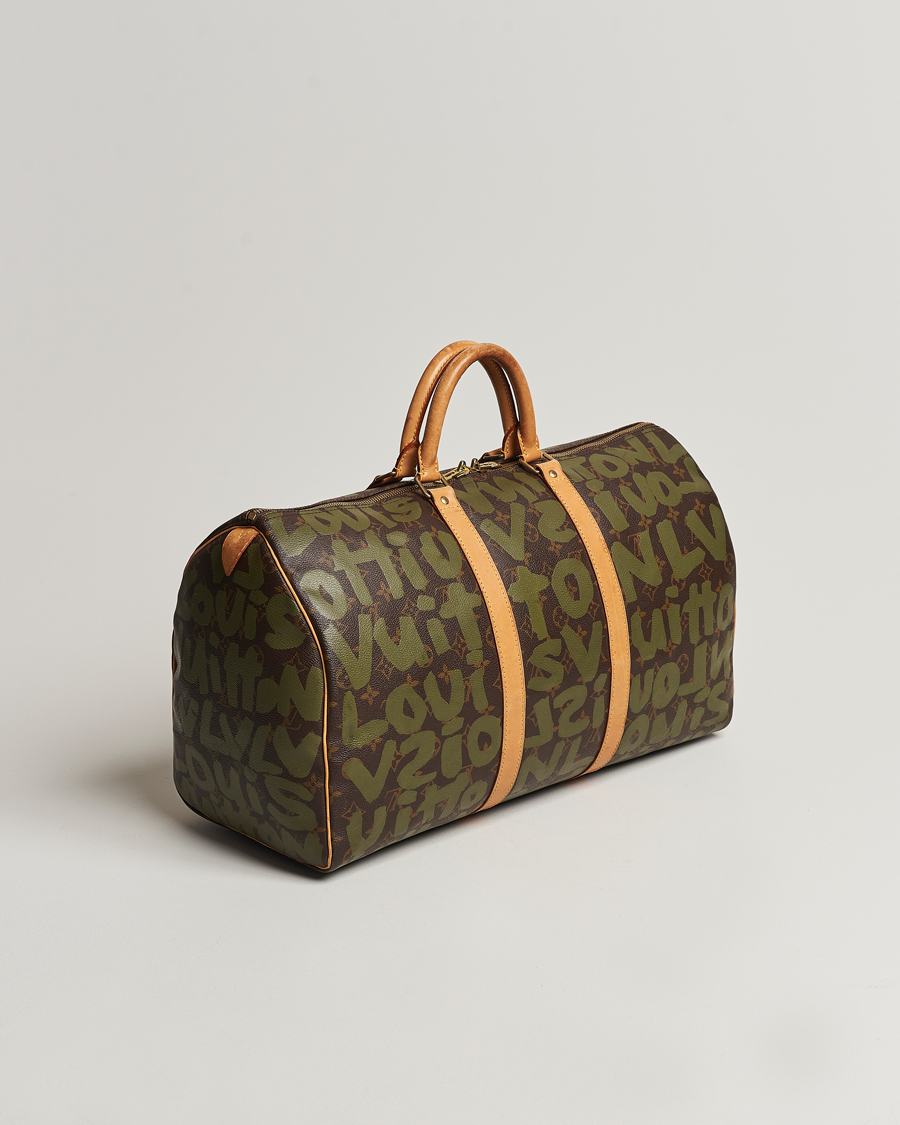 Hombres | Louis Vuitton Pre-Owned Keepall 50 Bag Graffiti  | Louis Vuitton Pre-Owned | Keepall 50 Bag Graffiti 
