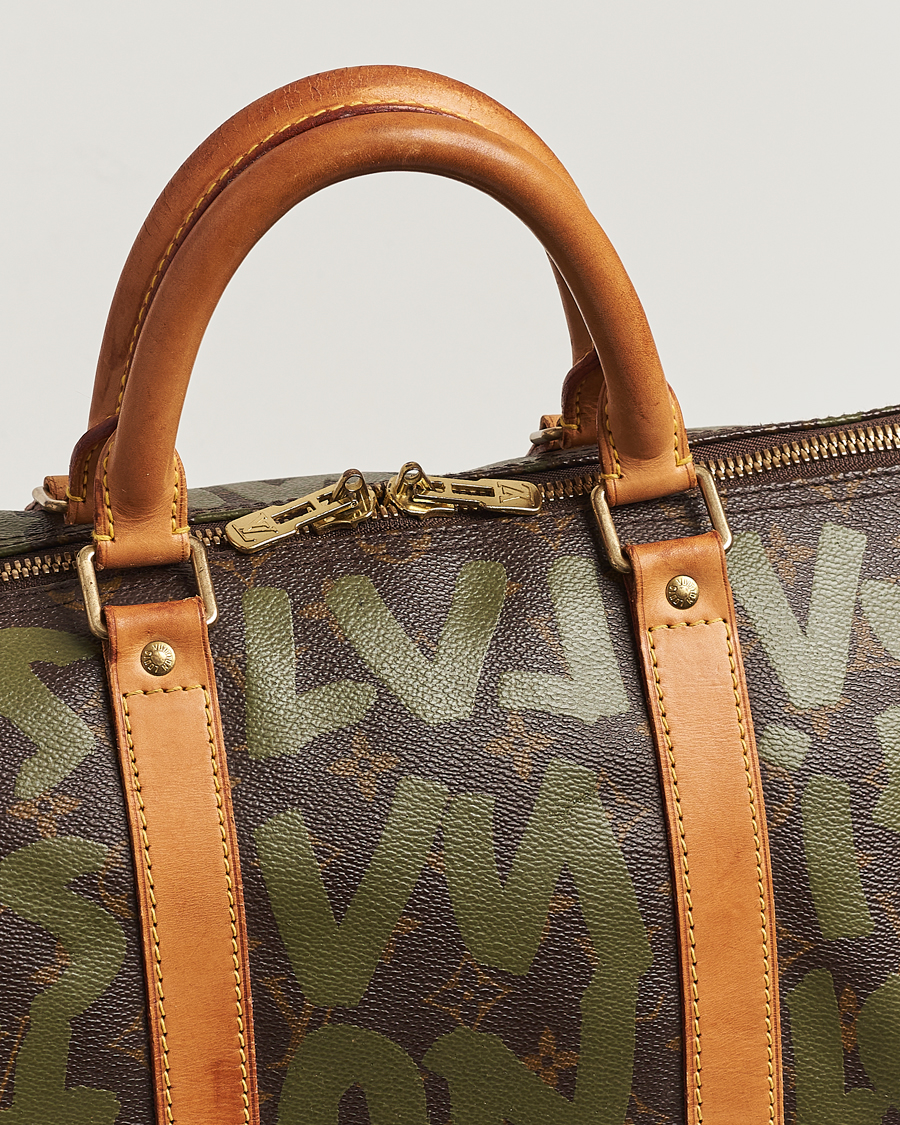 Hombres | Louis Vuitton Pre-Owned Keepall 50 Bag Graffiti  | Louis Vuitton Pre-Owned | Keepall 50 Bag Graffiti 