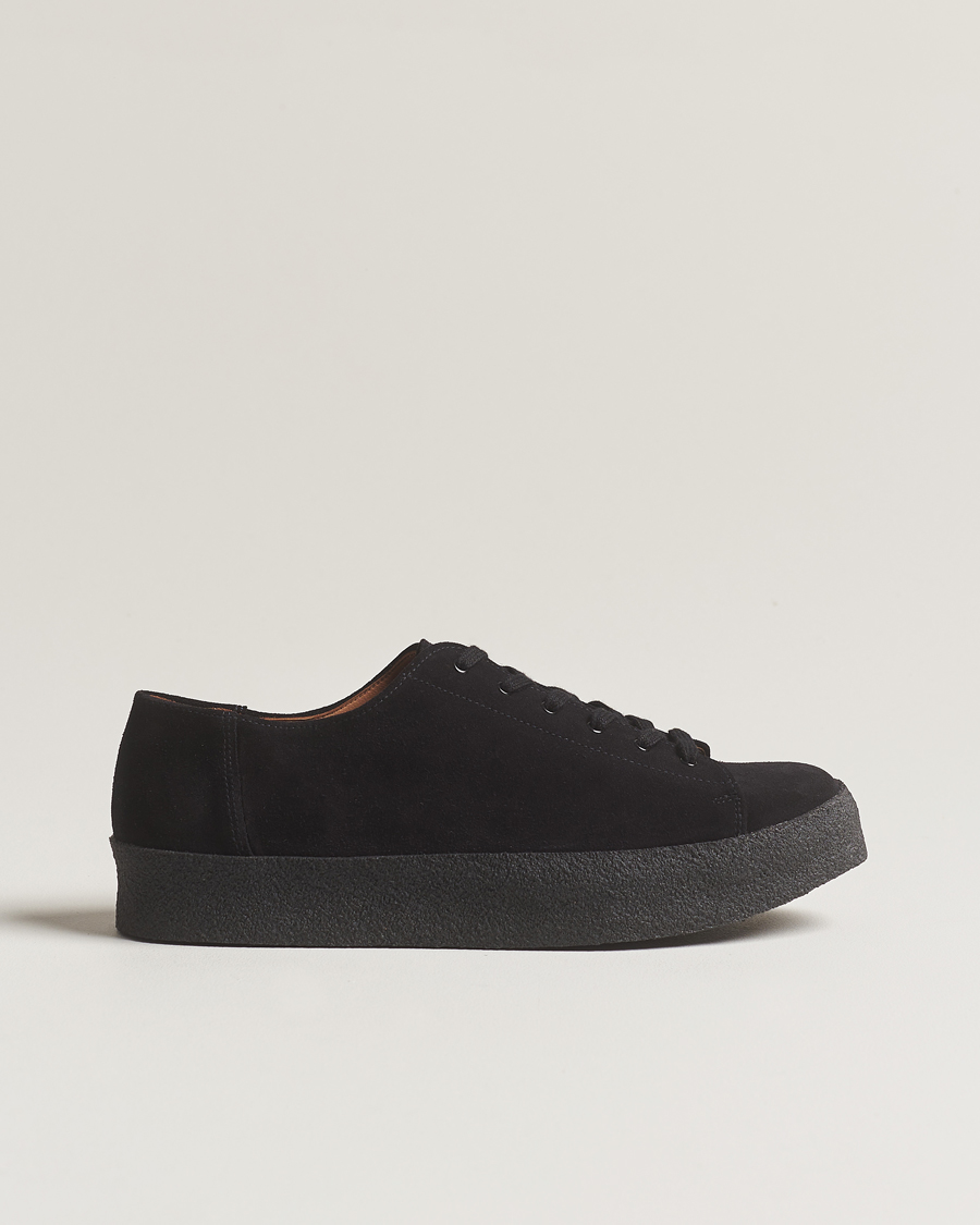 Hombres | Sanders Ash Suede Monkey Shoe Black | Sanders | Ash Suede Monkey Shoe Black