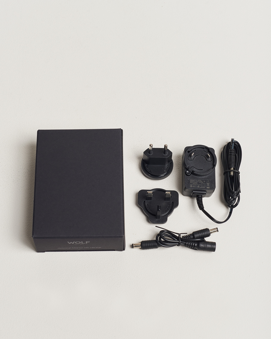 Hombres | WOLF WM Brown Single Watch Winder Tweed Brown | WOLF | WM Brown Single Watch Winder Tweed Brown