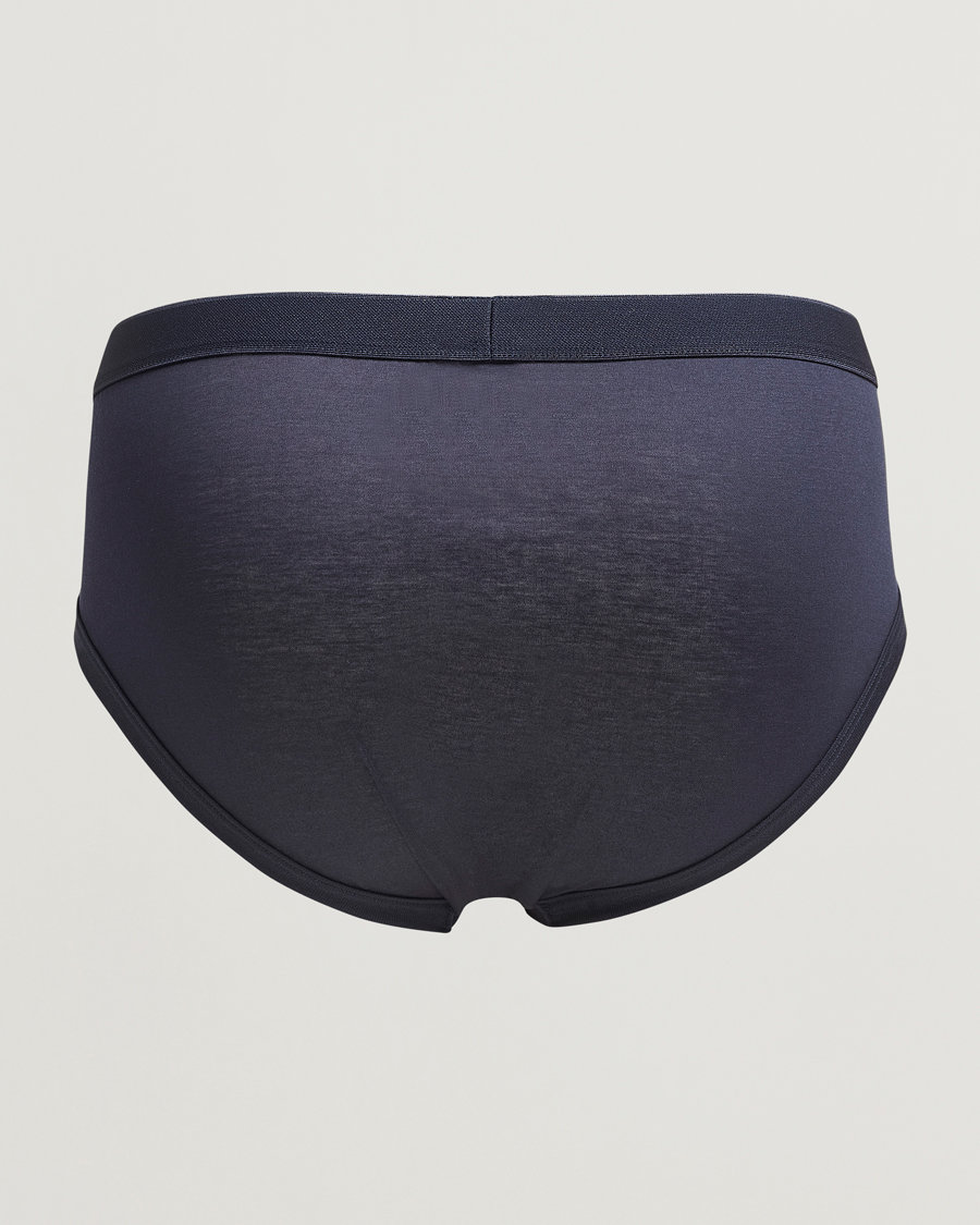 Hombres | Ropa interior y calcetines | Zimmerli of Switzerland | Sea Island Cotton Briefs Navy