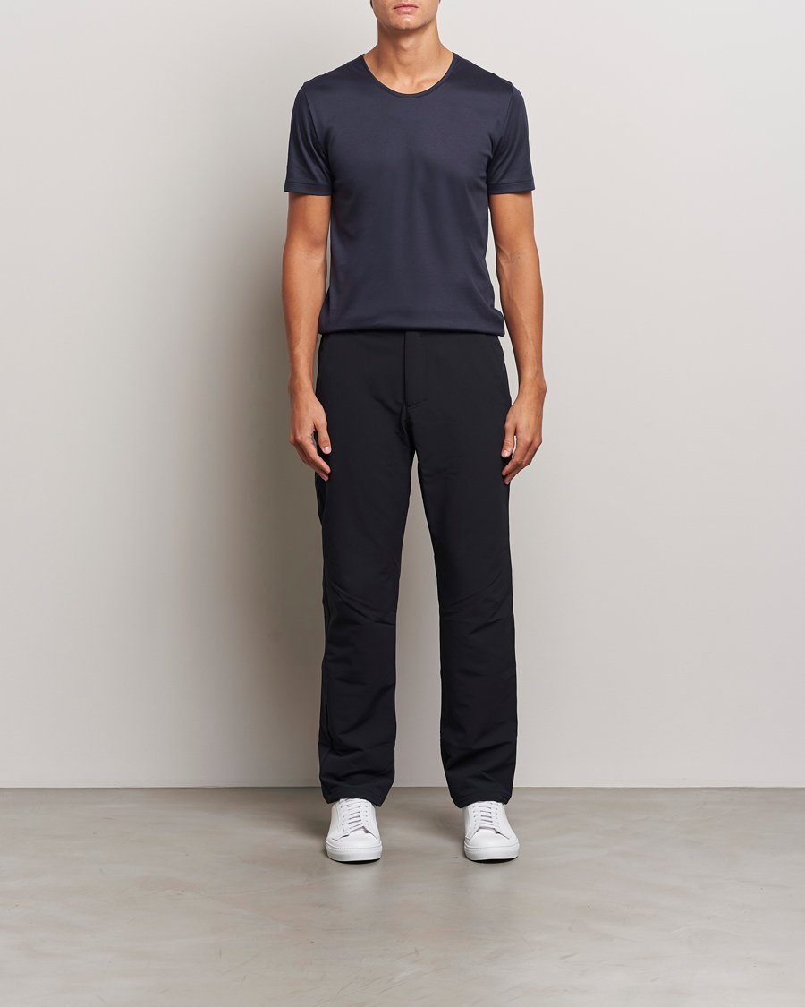 Hombres | Camisetas | Zimmerli of Switzerland | Sea Island Cotton Crew Neck T-shirt Navy