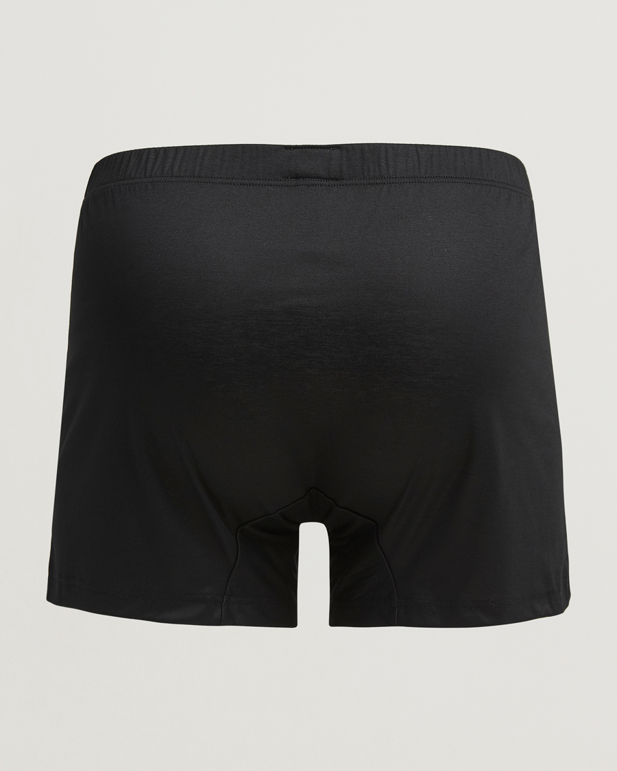 Hombres | Ropa interior y calcetines | Zimmerli of Switzerland | Sea island Cotton Boxer Shorts Black