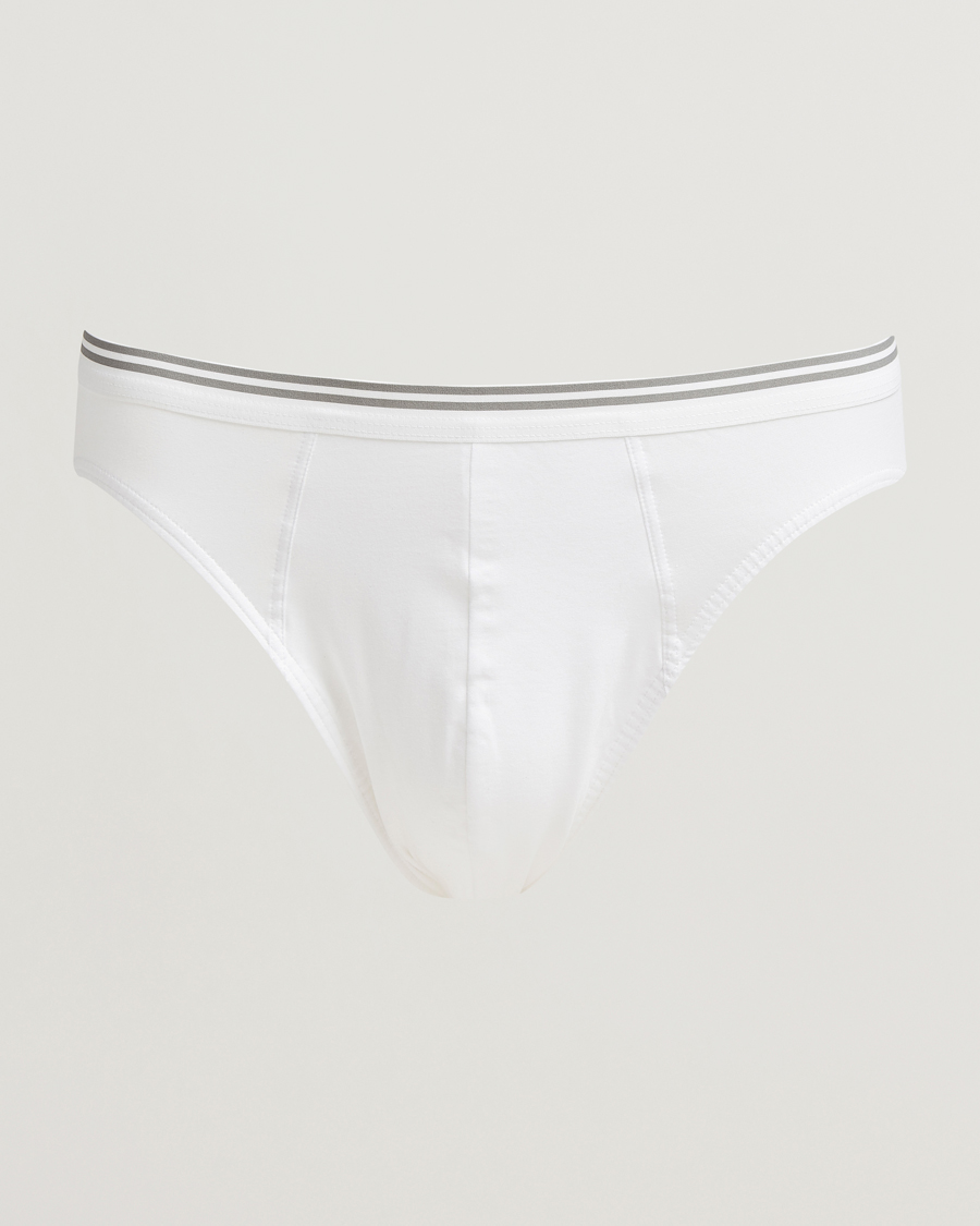 Hombres | Ropa interior y calcetines | Zimmerli of Switzerland | Pure Comfort Briefs White
