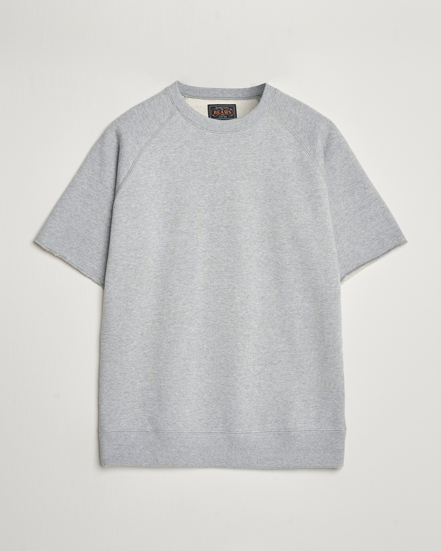 Hombres | Camisetas | BEAMS PLUS | Cut Off Sweatshirt Light Grey