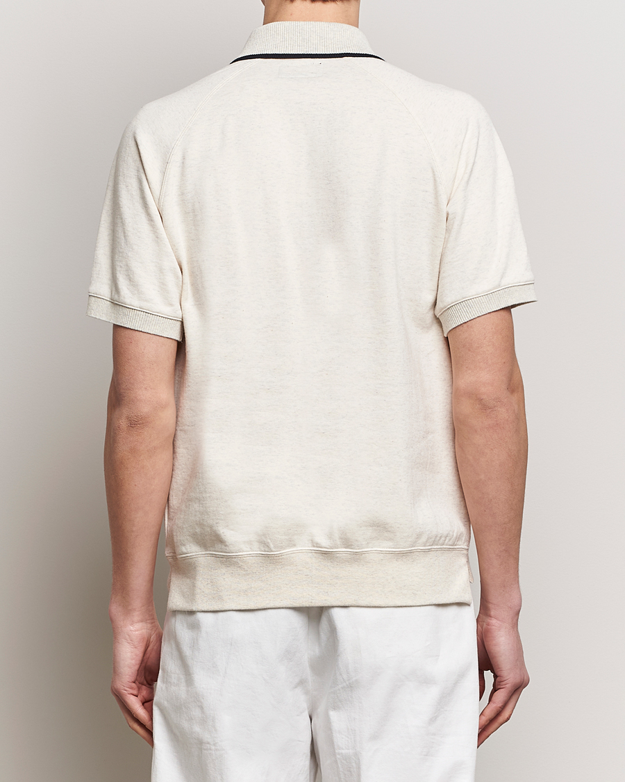 Hombres | Polos | BEAMS PLUS | Half Zip Light Fleece Polo Oatmeal