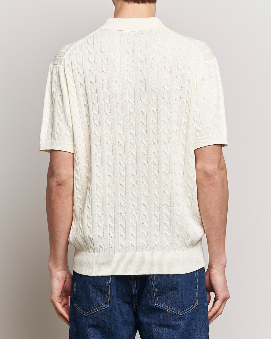 Hombres | Polos | BEAMS PLUS | Short Sleeve Cable Polo Off White