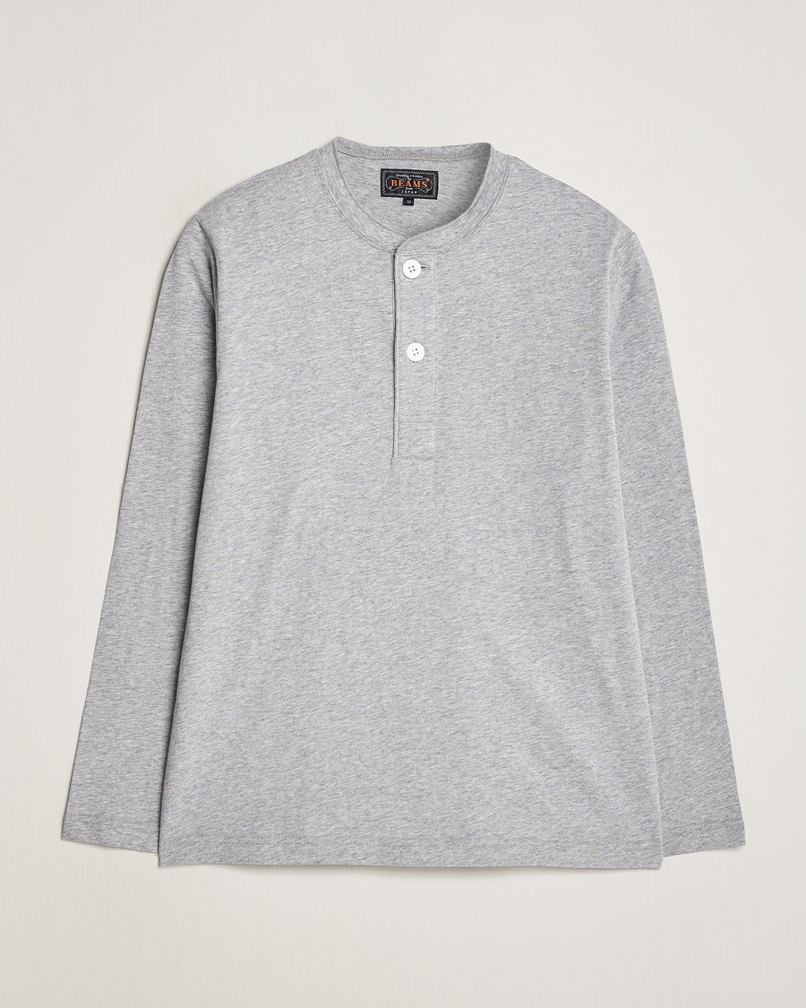 Hombres | Jerséis y prendas de punto | BEAMS PLUS | Cotton Henley Grey